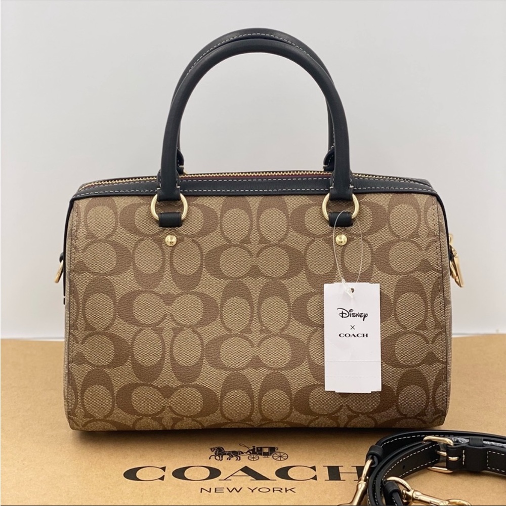 Disney X Coach Rowan Satchel In Signature
Canvas With Patches New Coach - Picture 2 of 15
